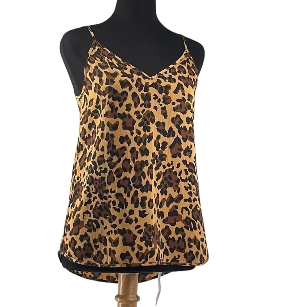 Aritzia Babaton camisole leopard print animal print cami tank top sexy sz xxs